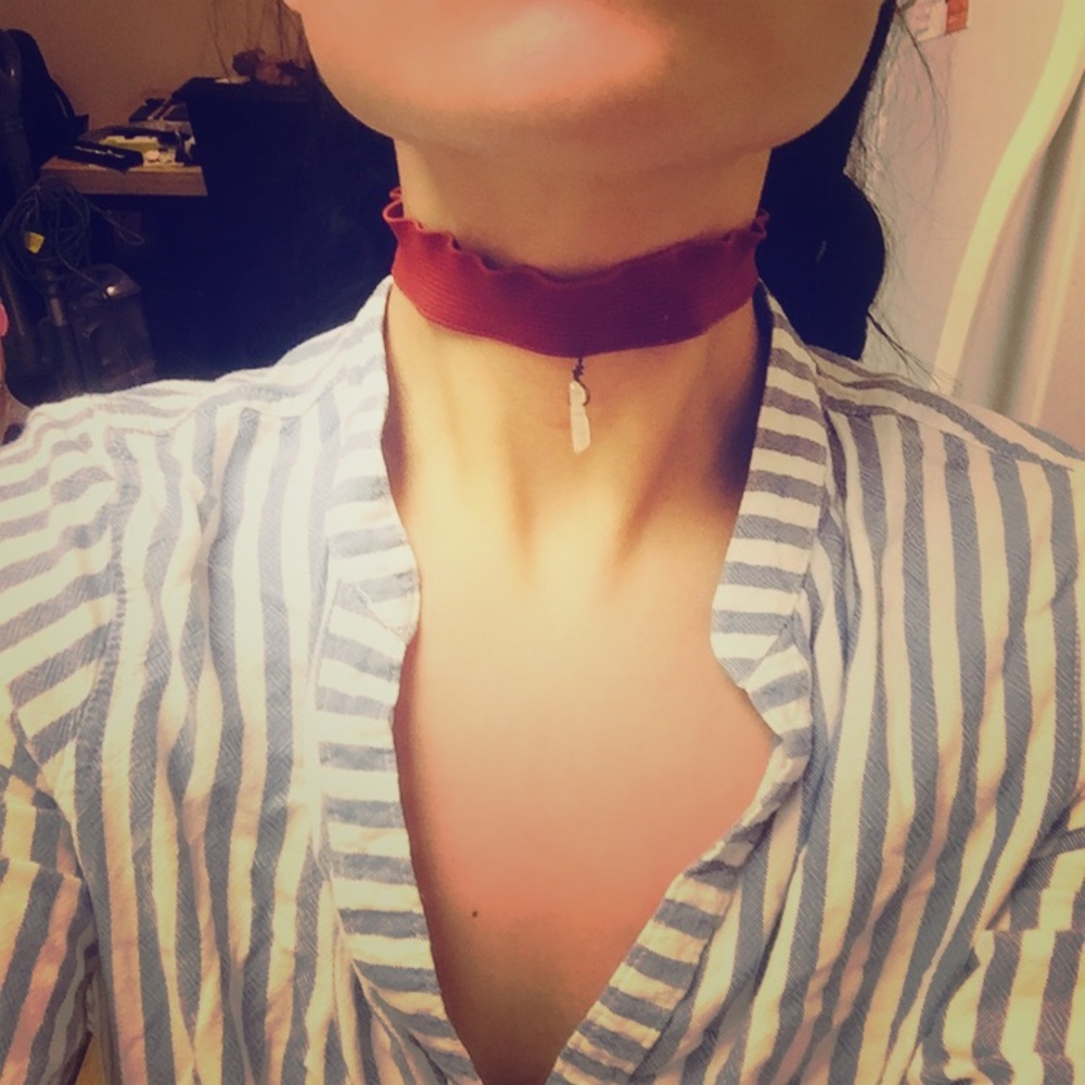 My favorite raw crystal choker